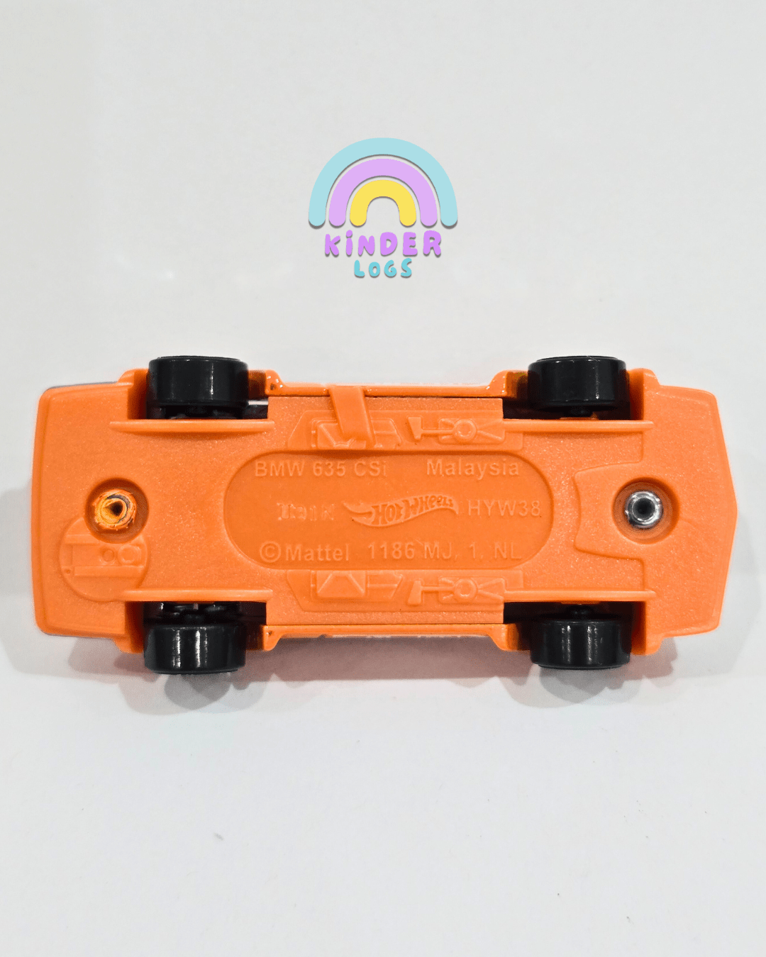 Hot Wheels BMW 635 CSi - Orange (Uncarded - New) - Kinder Logs
