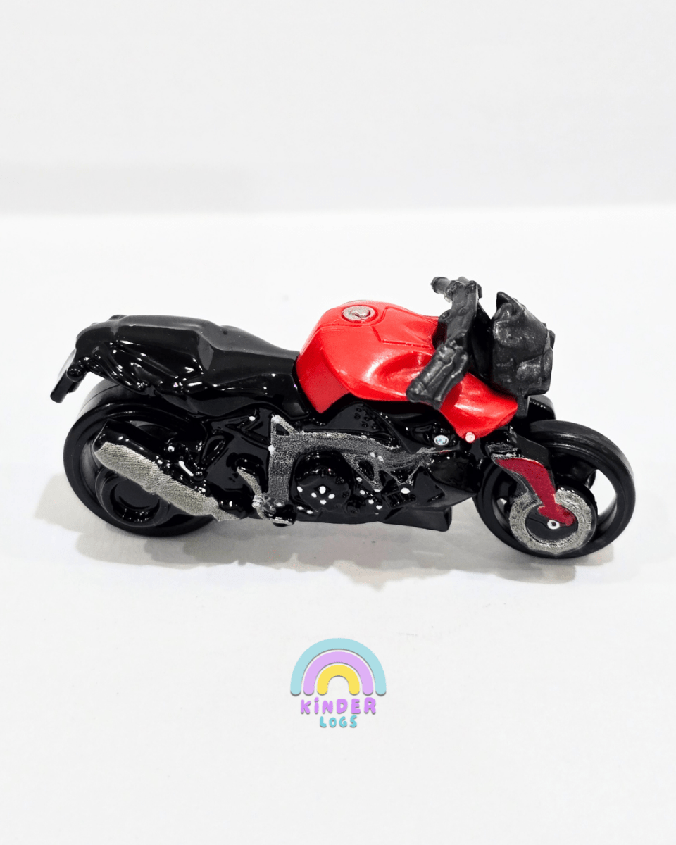 Hot Wheels BMW K1300R - Red (Uncarded) - Kinder Logs