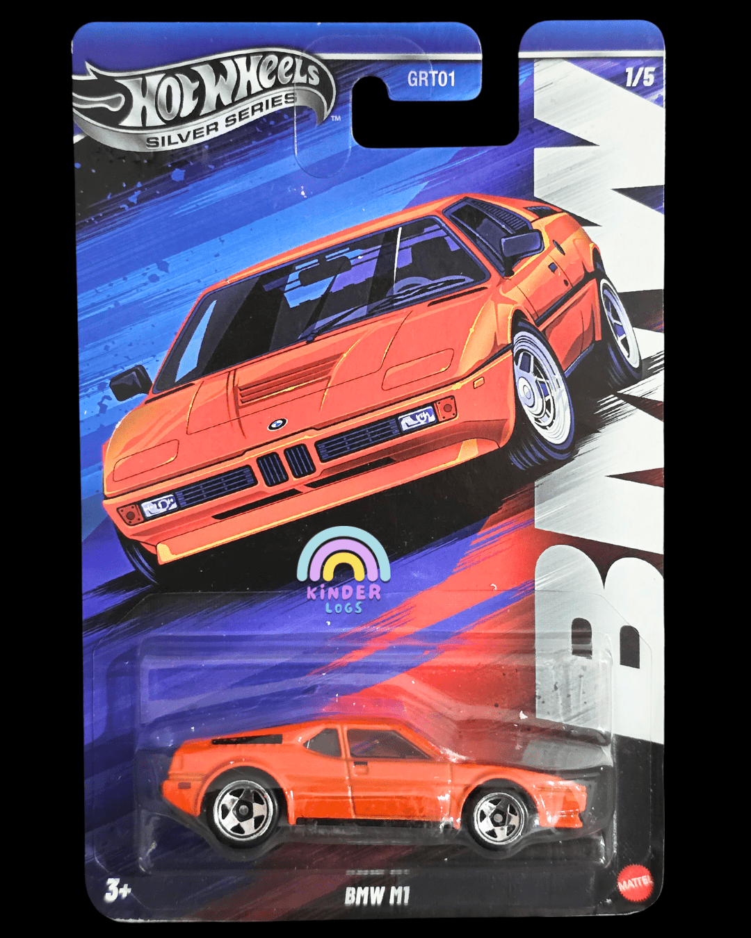 Hot Wheels BMW M1 - Silver Series (Imported) - Kinder Logs