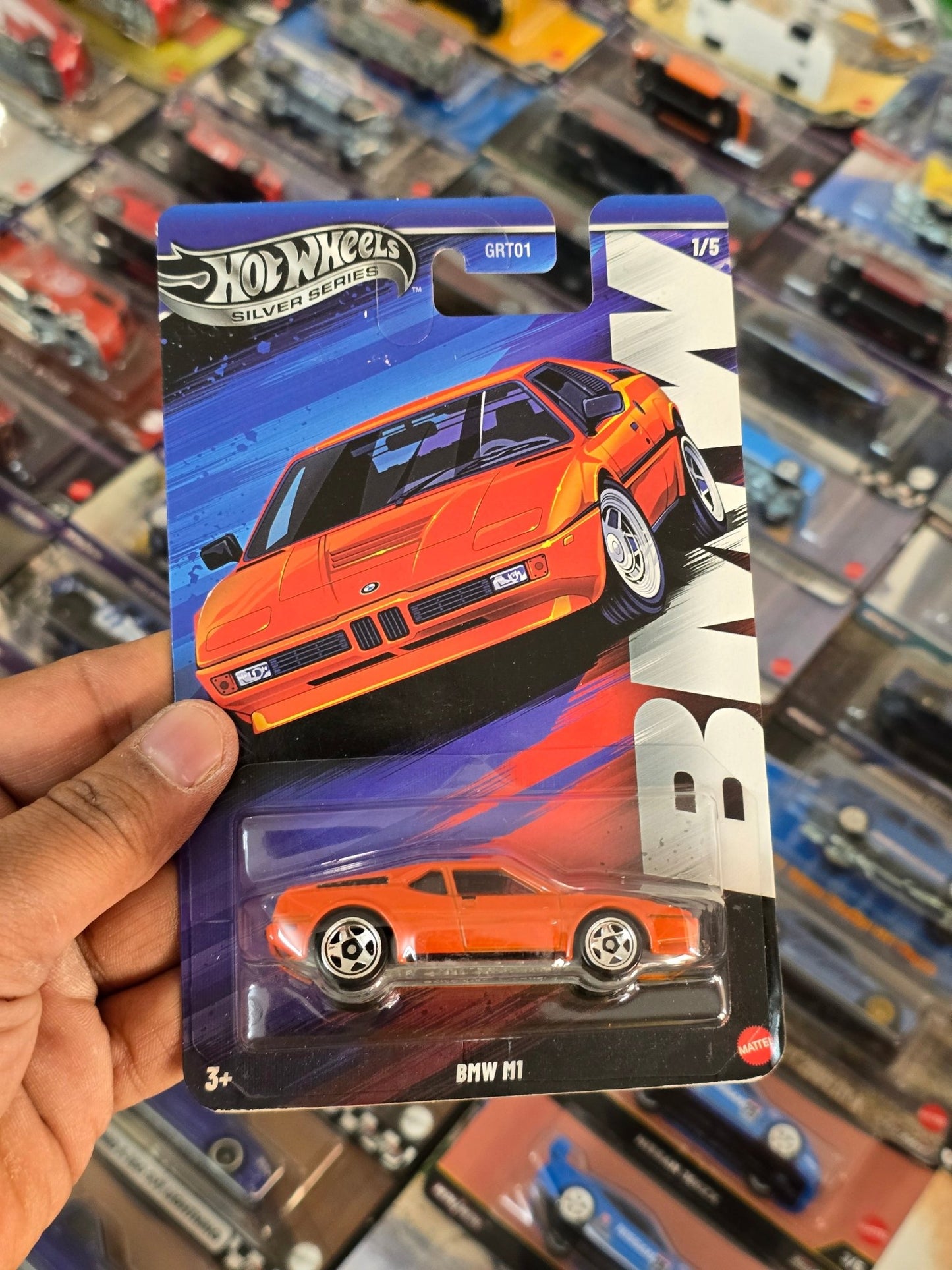 Hot Wheels BMW M1 - Silver Series (Imported) - Kinder Logs
