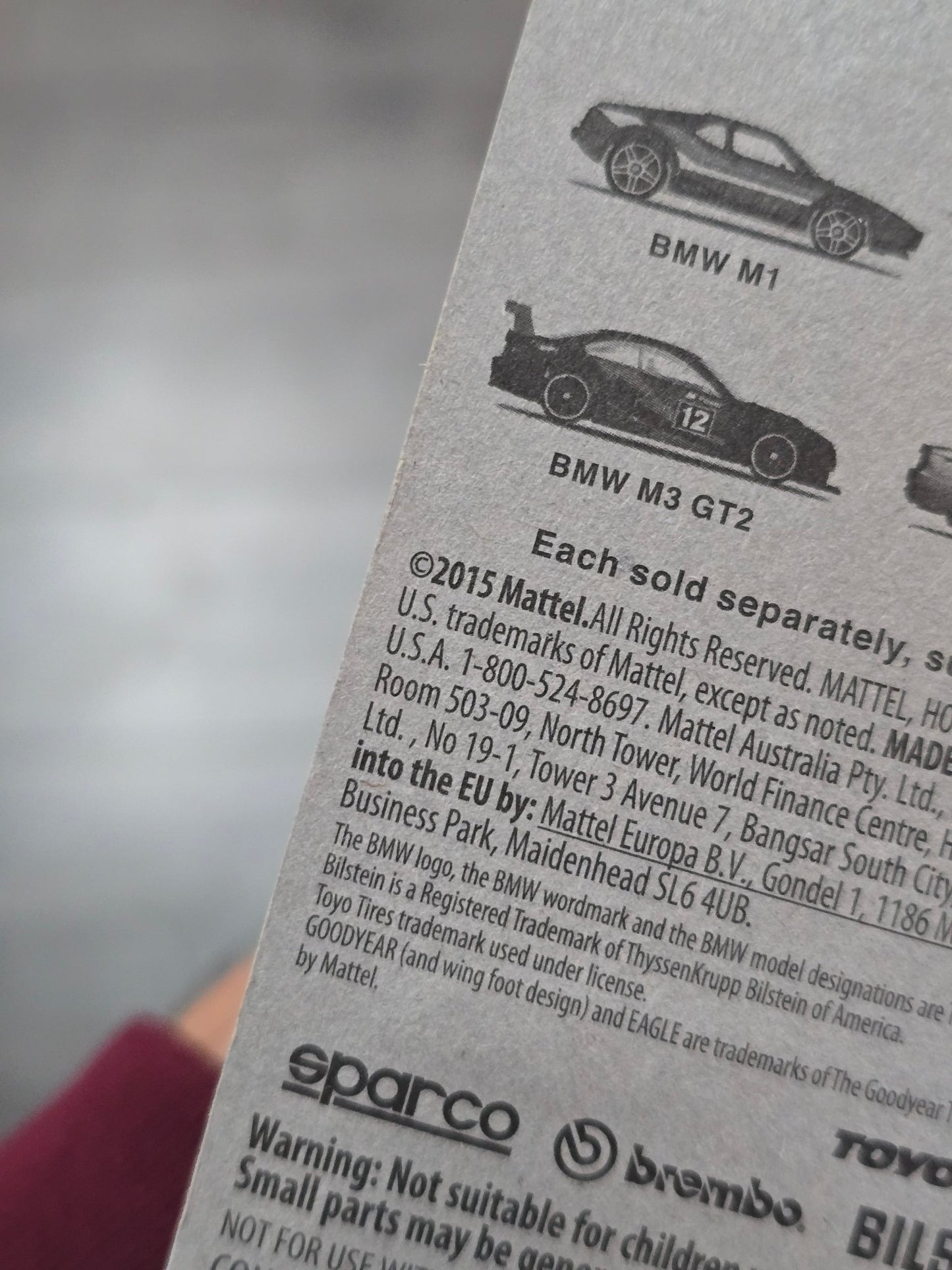 Hot Wheels BMW Z4 M - Grey (2015 Imported Card) - Kinder Logs