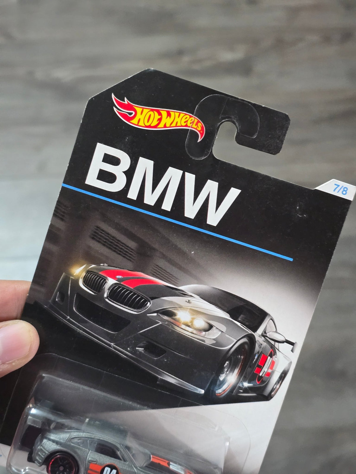 Hot Wheels BMW Z4 M - Grey (2015 Imported Card) - Kinder Logs