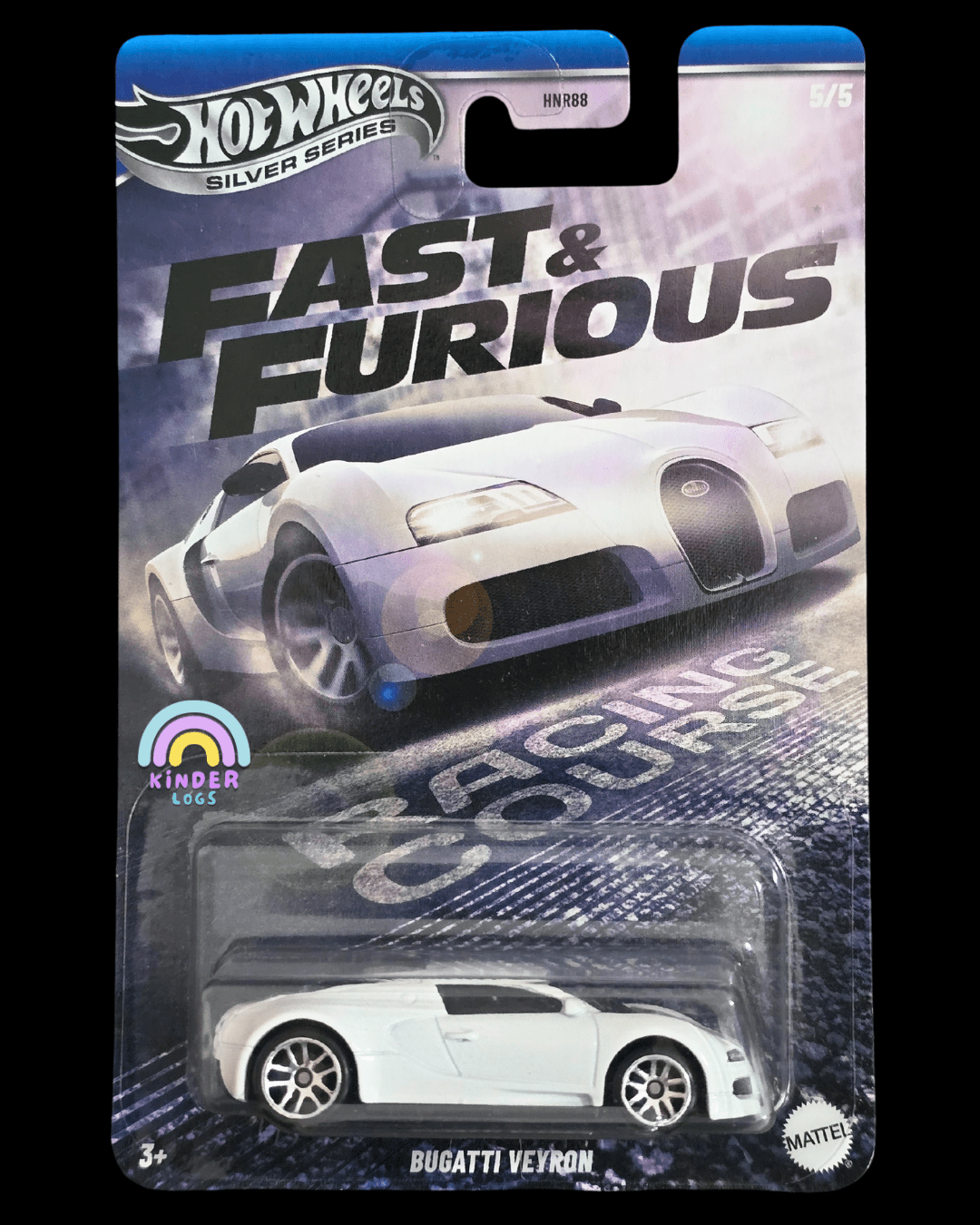 Hot Wheels Bugatti Veyron - Fast & Furious Racing Course (Imported) - Kinder Logs