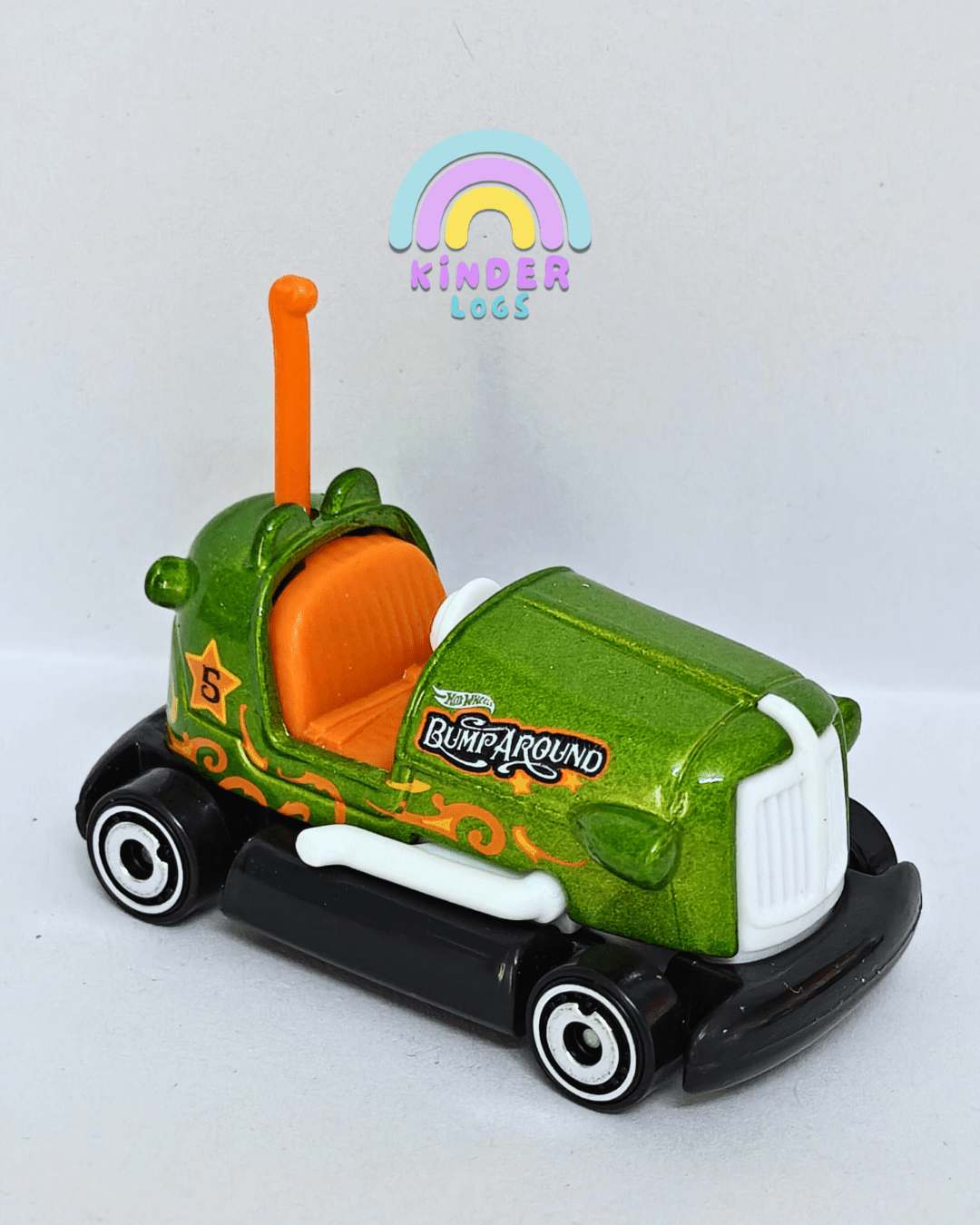 Hot Wheels Bump Around - Green (Uncarded - New) - Kinder Logs