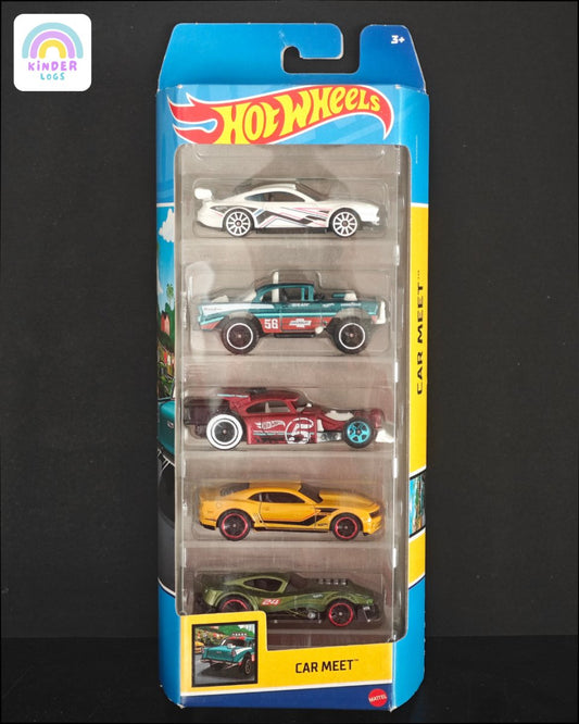 Hot Wheels Car Meet 5 Cars Pack (New) - Kinder Logs