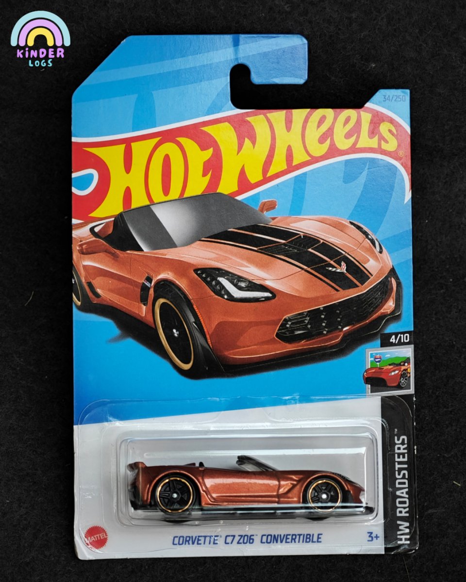 Hot Wheels Chevrolet Corvette C7 Z06 Convertible - Kinder Logs