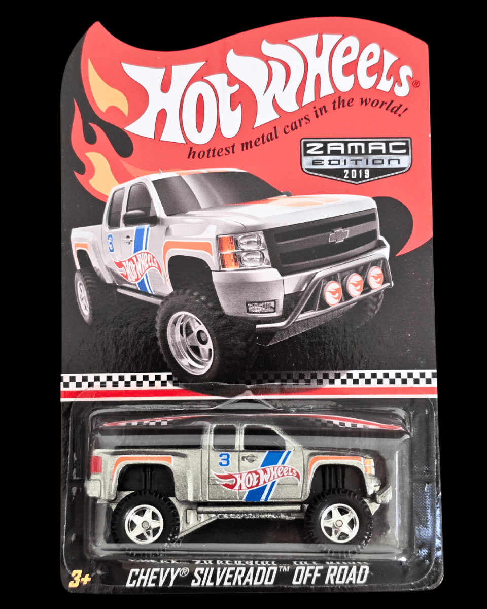 Hot Wheels Chevy Silverado Off Road - 2019 ZAMAC Collector Edition - Kinder Logs