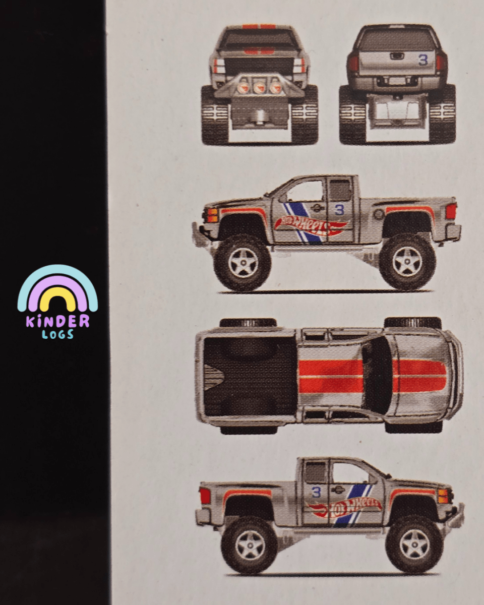 Hot Wheels Chevy Silverado Off Road - 2019 ZAMAC Collector Edition - Kinder Logs