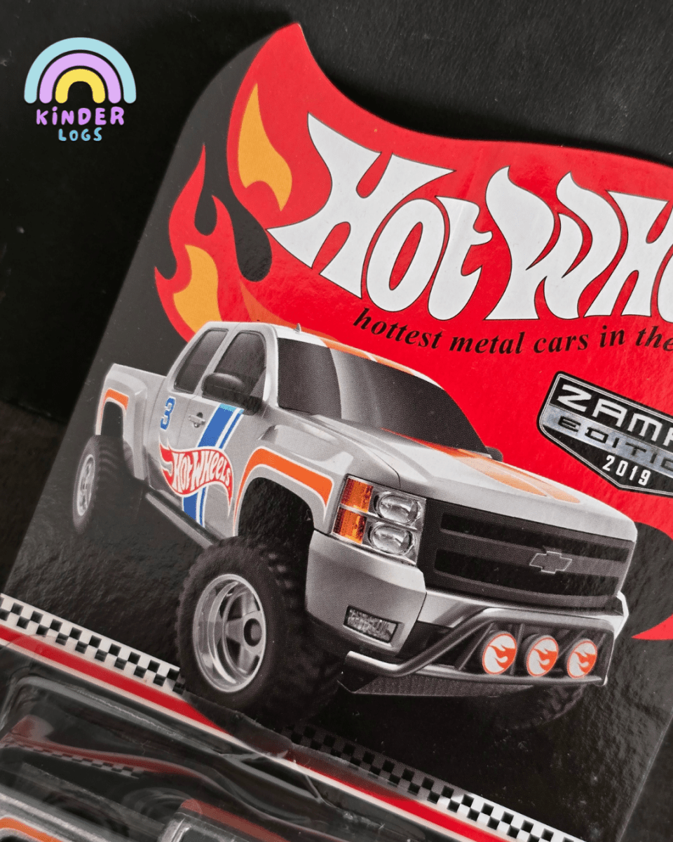Hot Wheels Chevy Silverado Off Road - 2019 ZAMAC Collector Edition - Kinder Logs