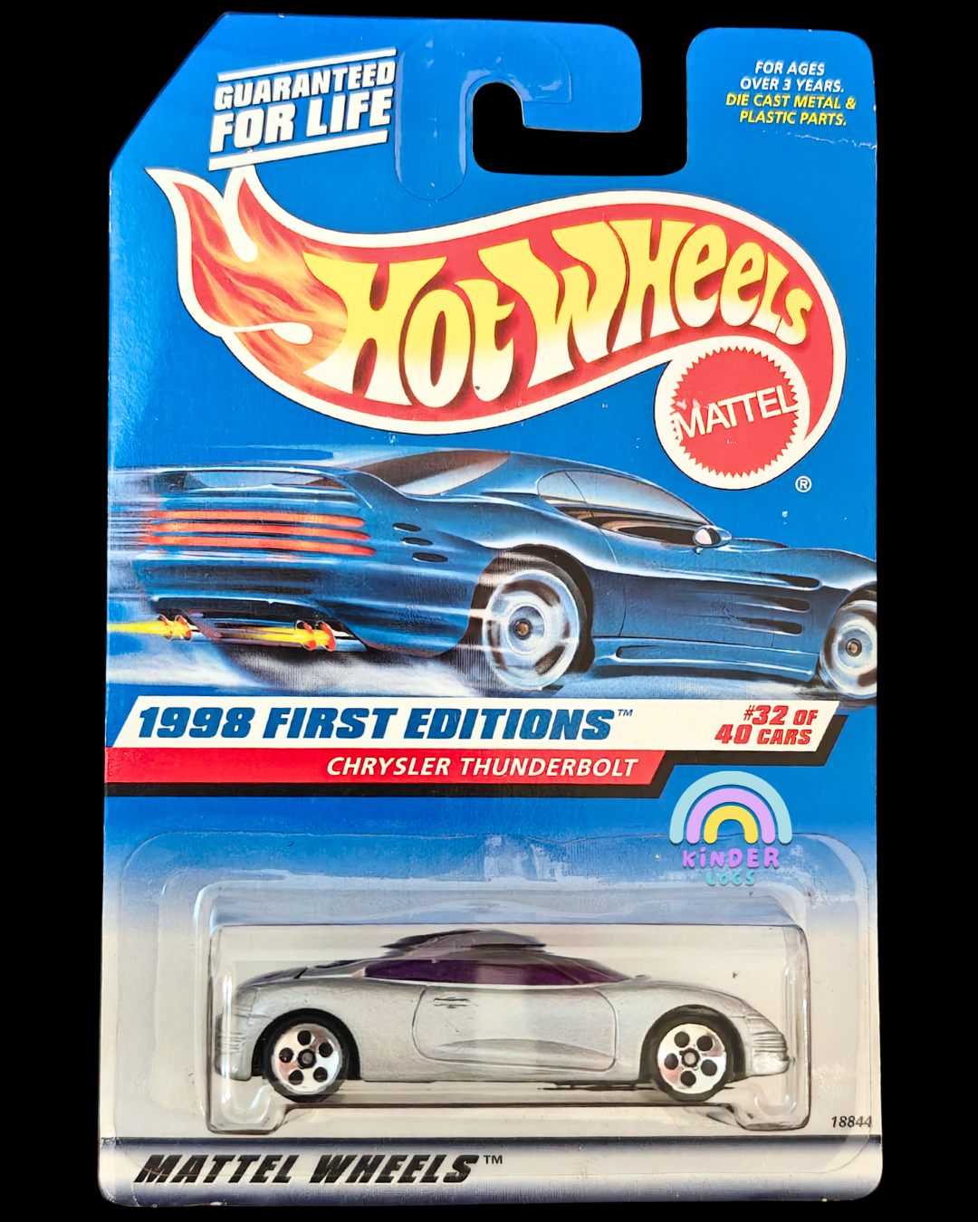 Hot Wheels Chrysler Thunderbolt - Silver (Imported) - Kinder Logs