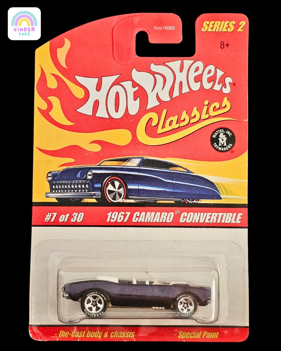 Hot Wheels Classics 1967 Chevrolet Camaro Convertible - Kinder Logs