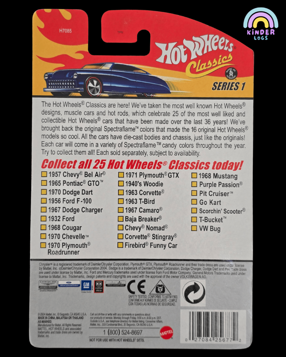Hot Wheels Classics Purple Passion - Dark Purple (Series 1 #20) - Kinder Logs