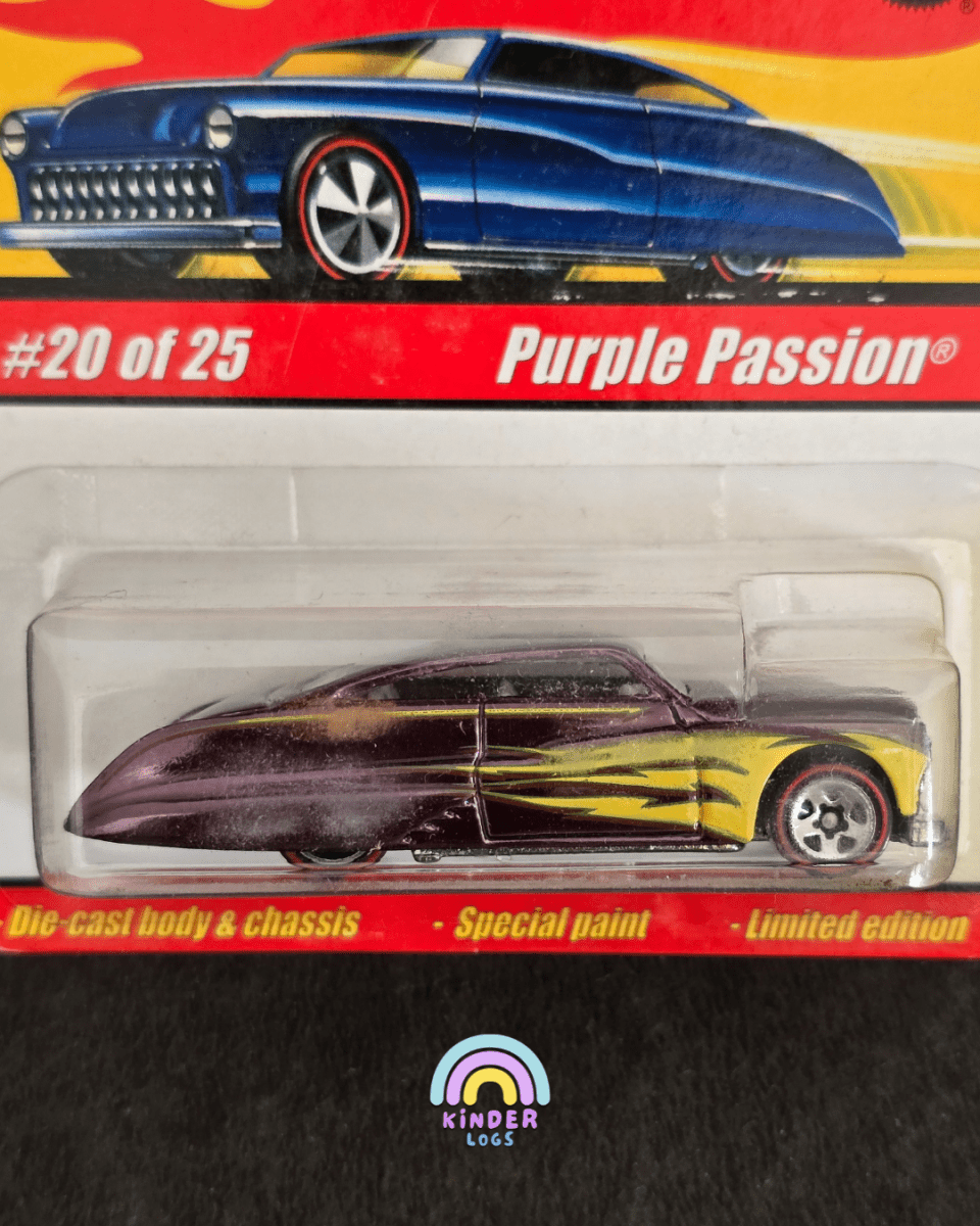 Hot Wheels Classics Purple Passion - Dark Purple (Series 1 #20) - Kinder Logs