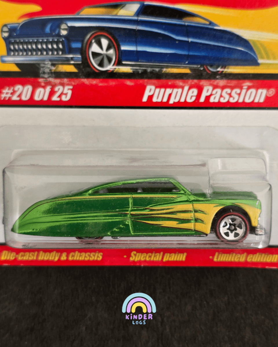 Hot Wheels Classics Purple Passion - Green (Series 1 #20) - Kinder Logs