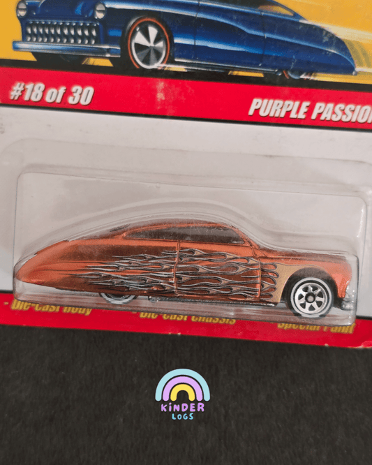 Hot Wheels Classics Purple Passion - Orange (Series 3 #18) - Kinder Logs