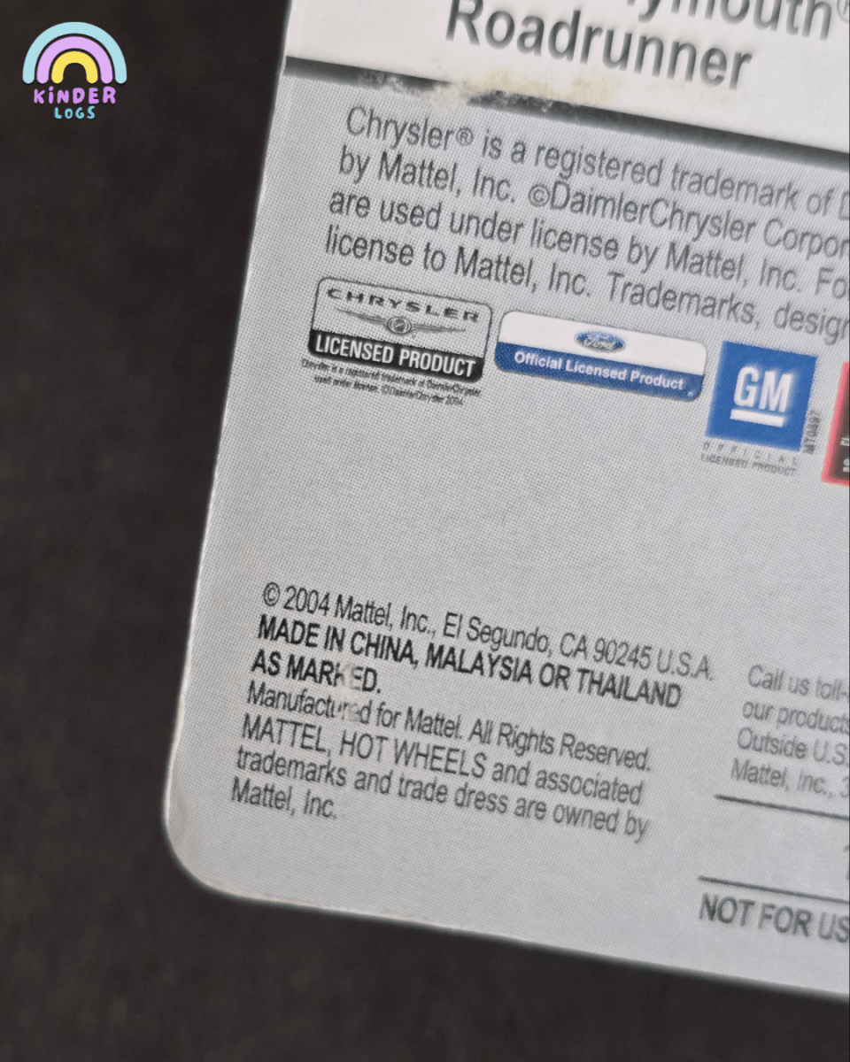 Hot Wheels Classics Purple Passion - Turquoise (Series 1 #20) - Kinder Logs