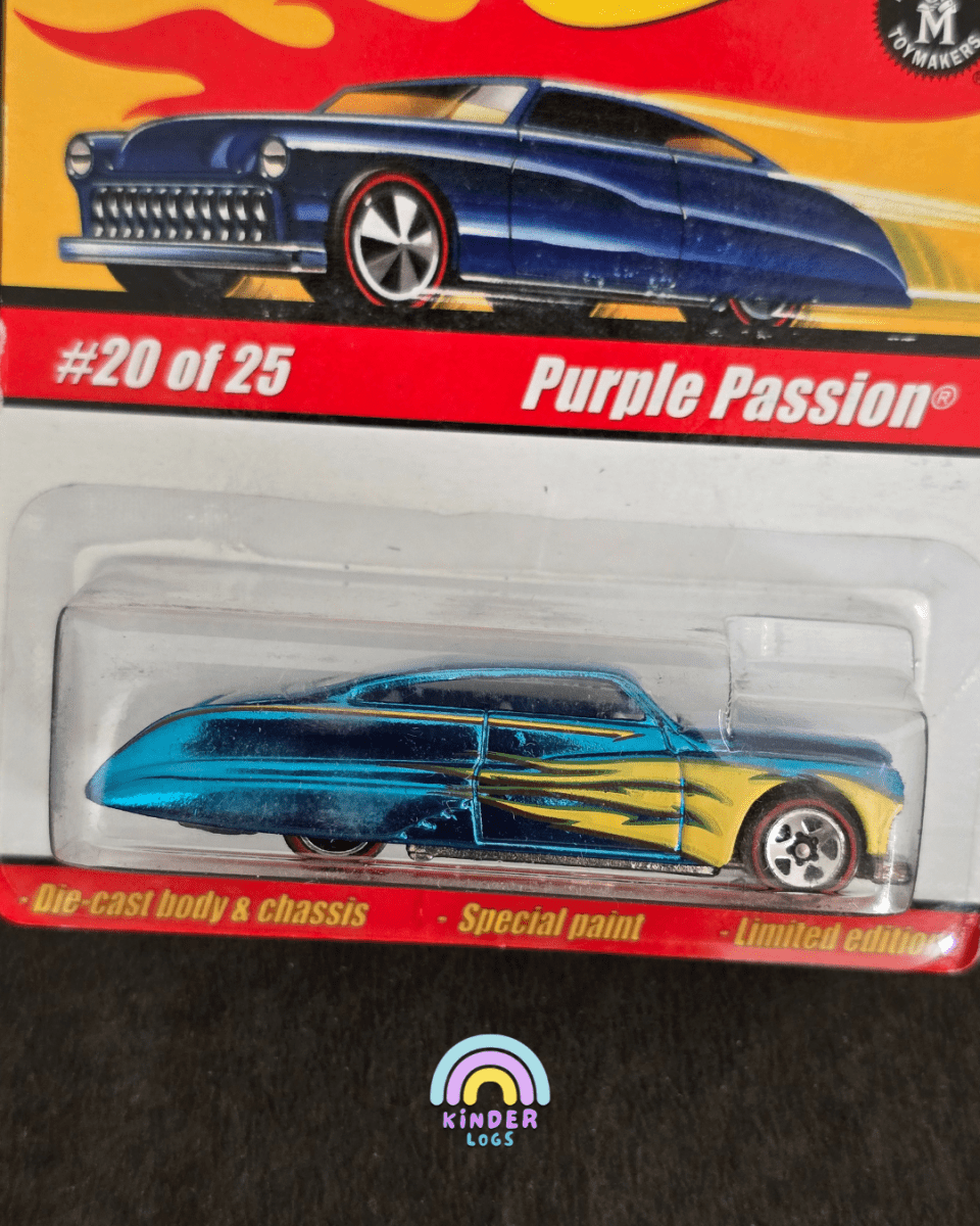 Hot Wheels Classics Purple Passion - Turquoise (Series 1 #20) - Kinder Logs