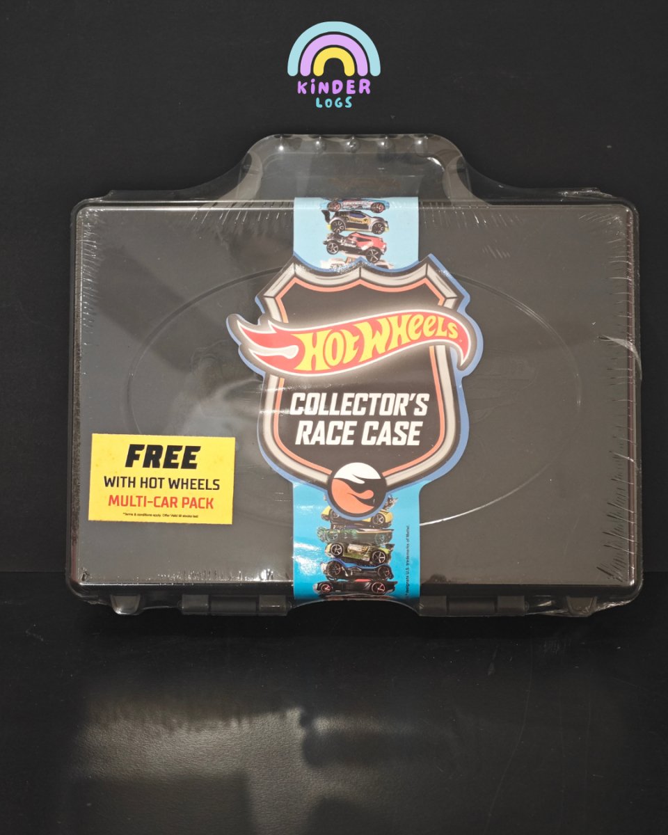 Hot Wheels Collector's Race Case (Black) | 15 Cars Storage Box - Kinder Logs