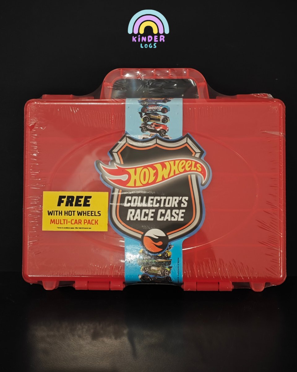Hot Wheels Collector's Race Case (Red) | 15 Cars Storage Box - Kinder Logs