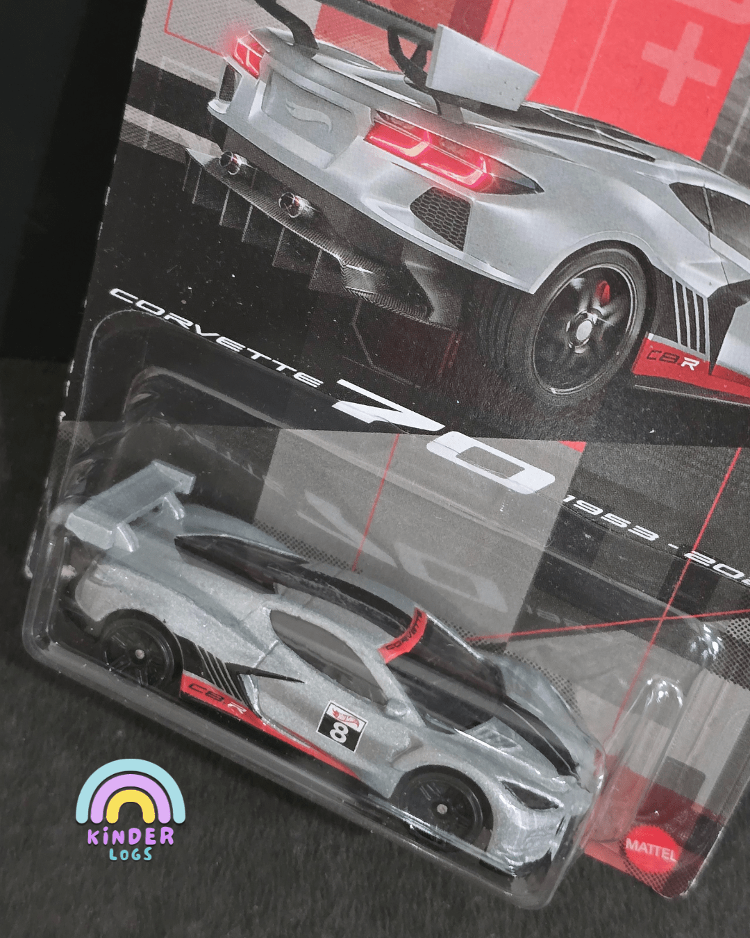 Hot Wheels Corvette C8.R - Corvette 70 Edition (Imported) - Kinder Logs