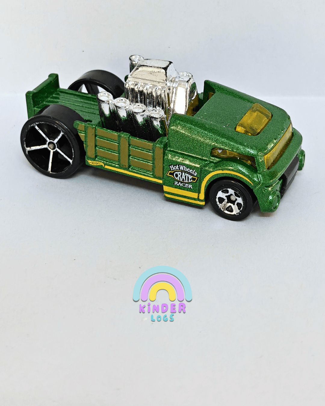 Hot Wheels Crate Racer - Green (Pre - Owned Car) - Kinder Logs