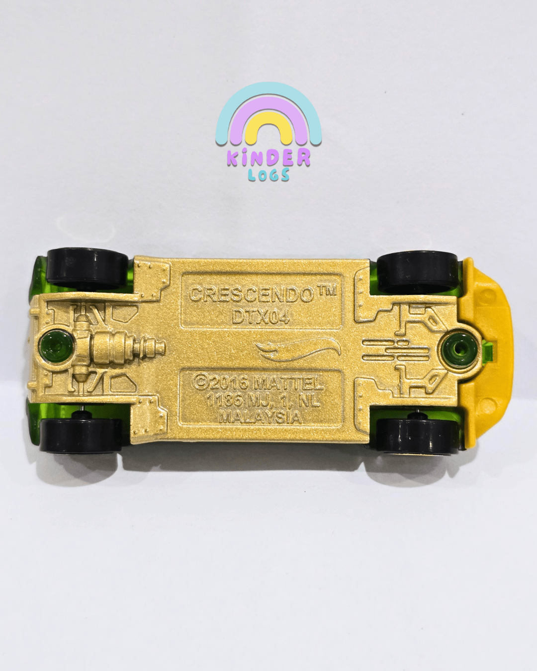 Hot Wheels Crescendo - Green (Uncarded) - Kinder Logs