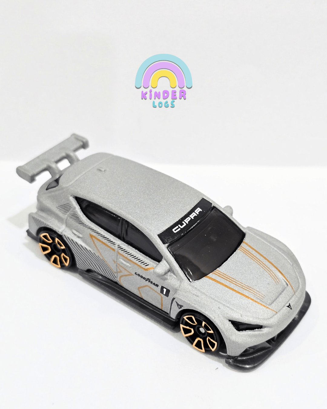 Hot Wheels CUPRA e - RACER - Grey (Uncarded) - Kinder Logs