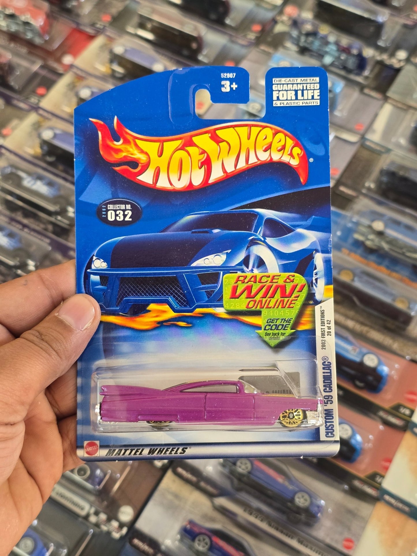 Hot Wheels Custom 1959 Cadillac - Collector No. 032 - Kinder Logs
