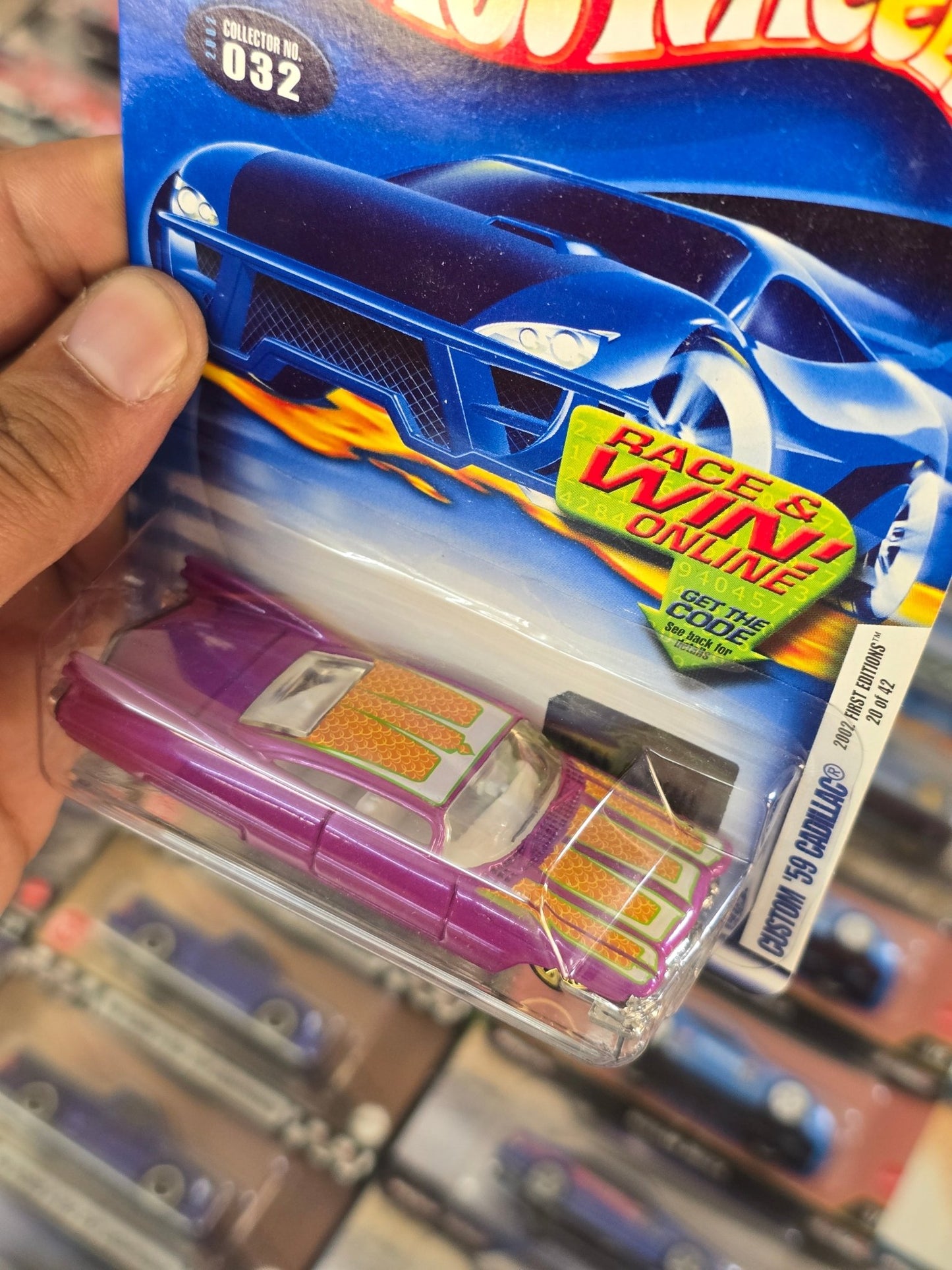Hot Wheels Custom 1959 Cadillac - Collector No. 032 - Kinder Logs