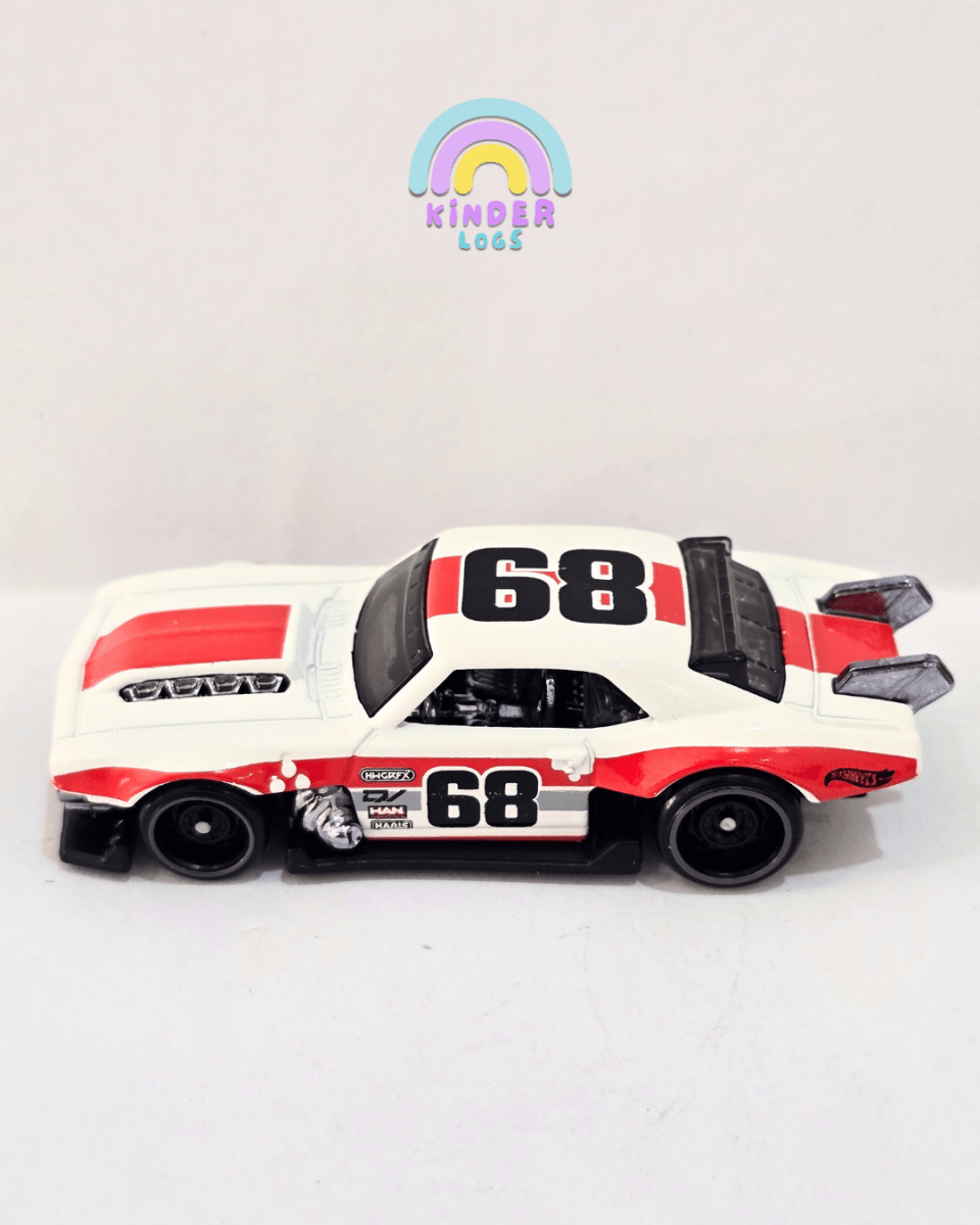 Hot Wheels Custom 1968 Chevrolet Camaro - White (Uncarded) - Kinder Logs