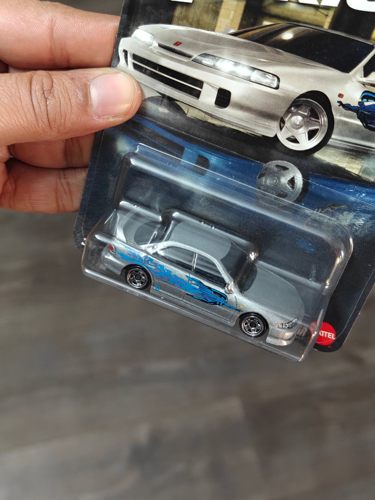 Hot Wheels Custom Acura Integra Sedan GSR - Fast and Furious Graphic Remix (Imported) - Kinder Logs