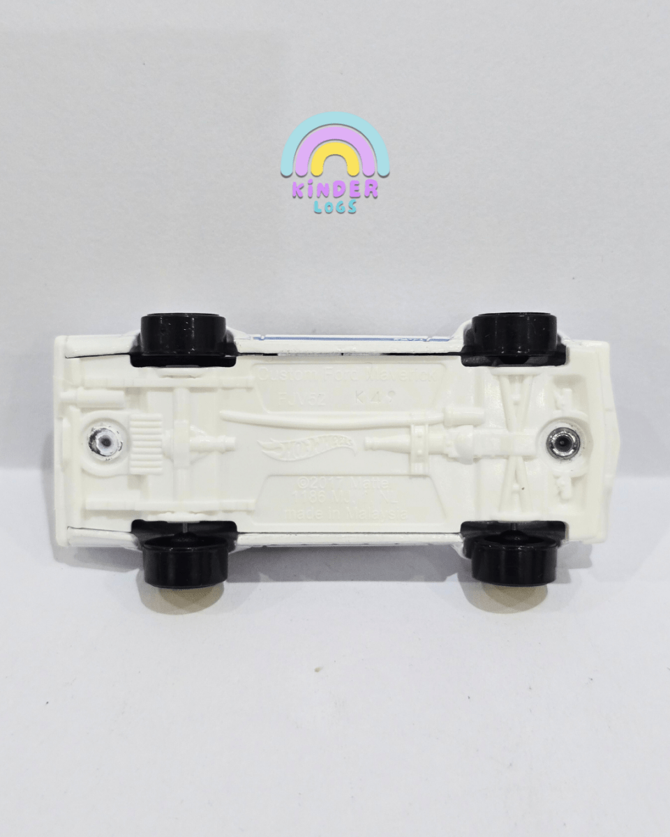 Hot Wheels Custom Ford Maverick - White (Uncarded) - Kinder Logs