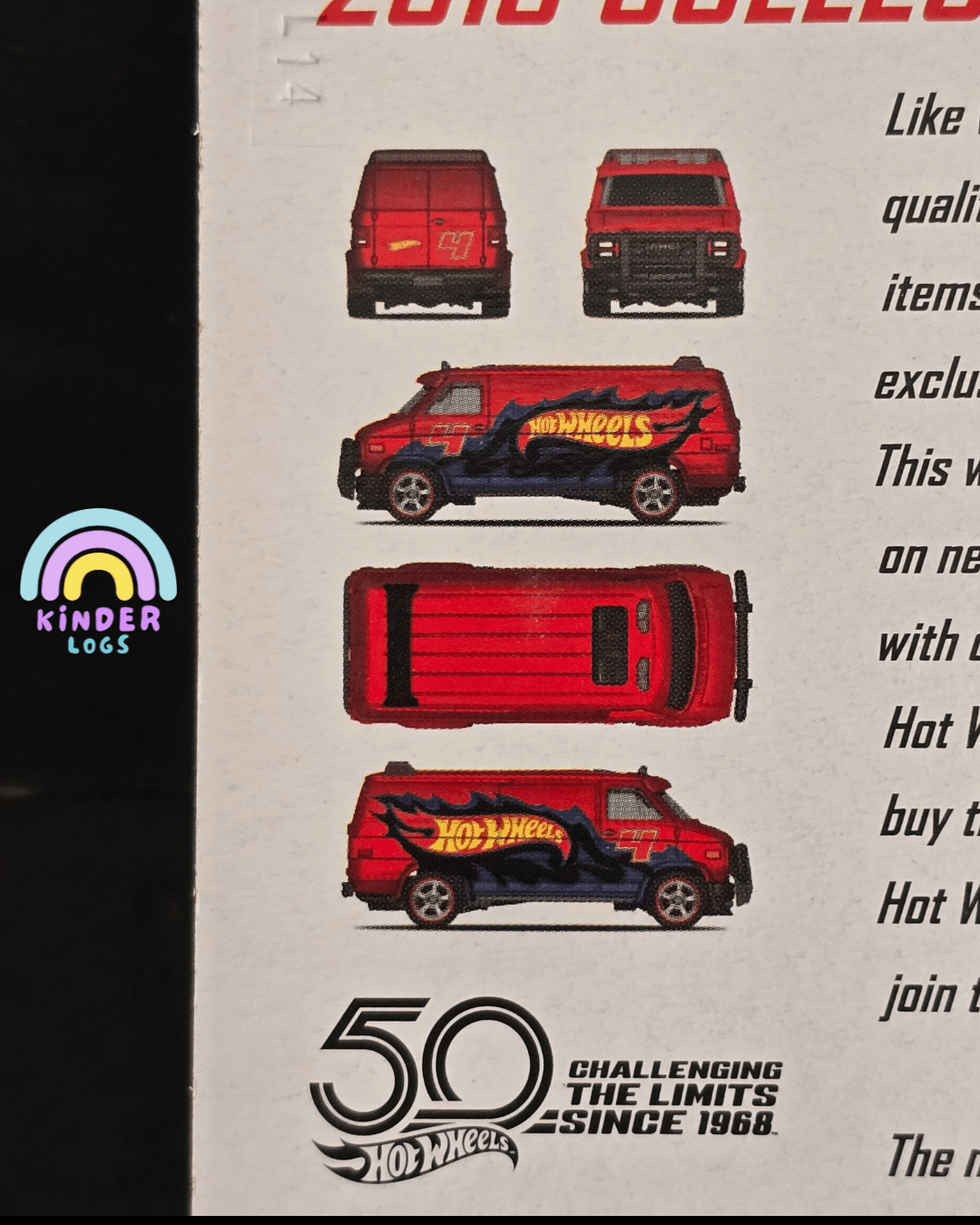 Hot Wheels Custom GMC Panel Van - 2018 Collector Edition - Kinder Logs