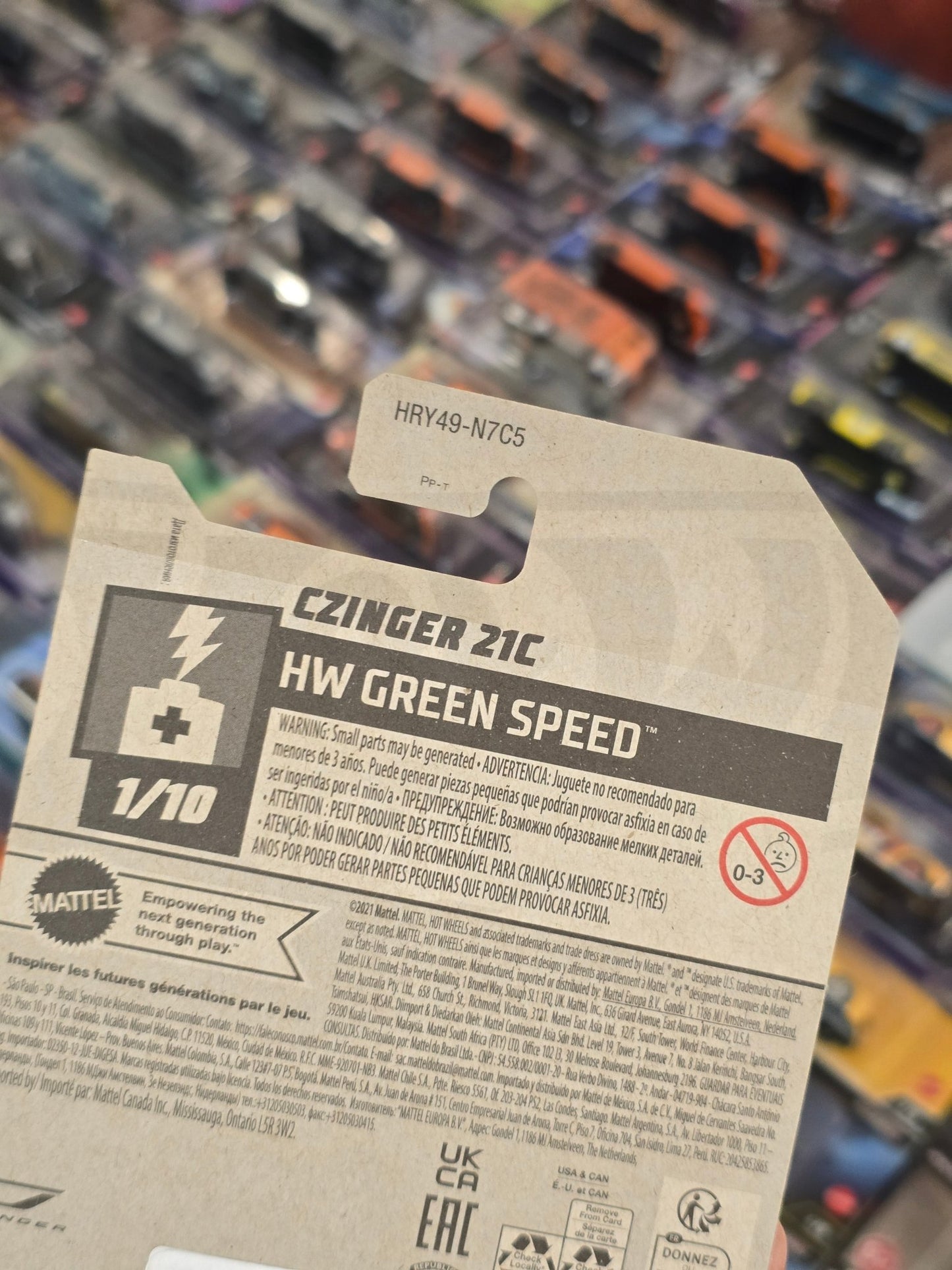Hot Wheels CZinger 21C - HW Green Speed (Imported) - Kinder Logs