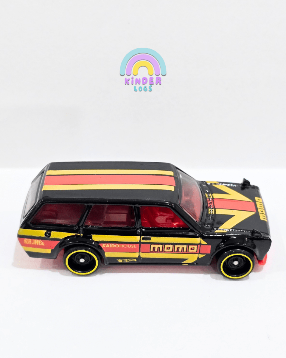 Hot Wheels Datsun Bluebird Wagon 510 MOMO - Black (Uncarded) - Kinder Logs