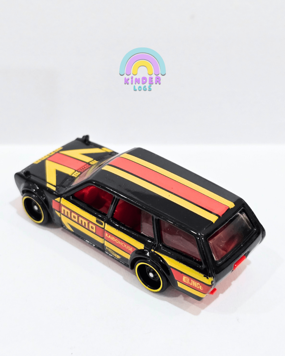 Hot Wheels Datsun Bluebird Wagon 510 MOMO - Black (Uncarded) - Kinder Logs