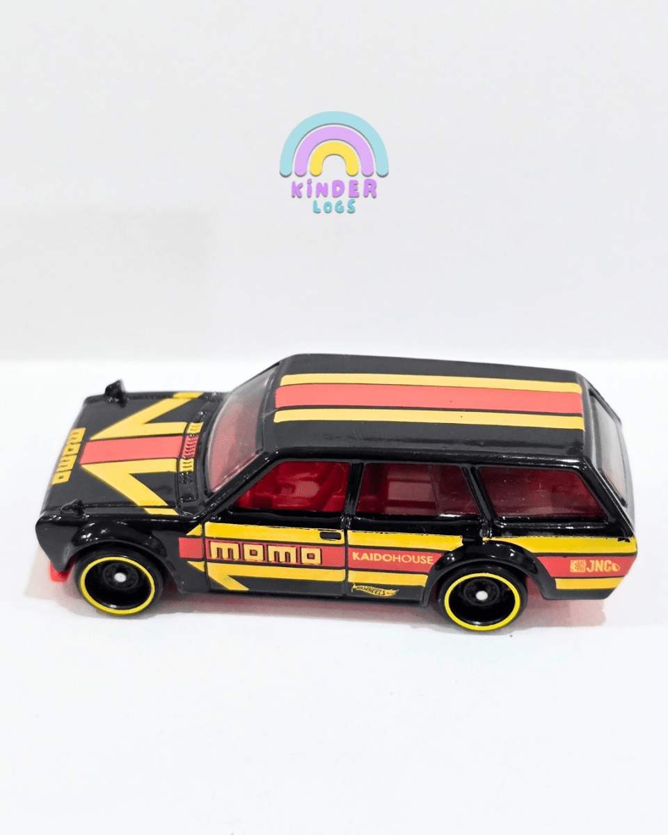 Hot Wheels Datsun Bluebird Wagon 510 MOMO - Black (Uncarded) - Kinder Logs