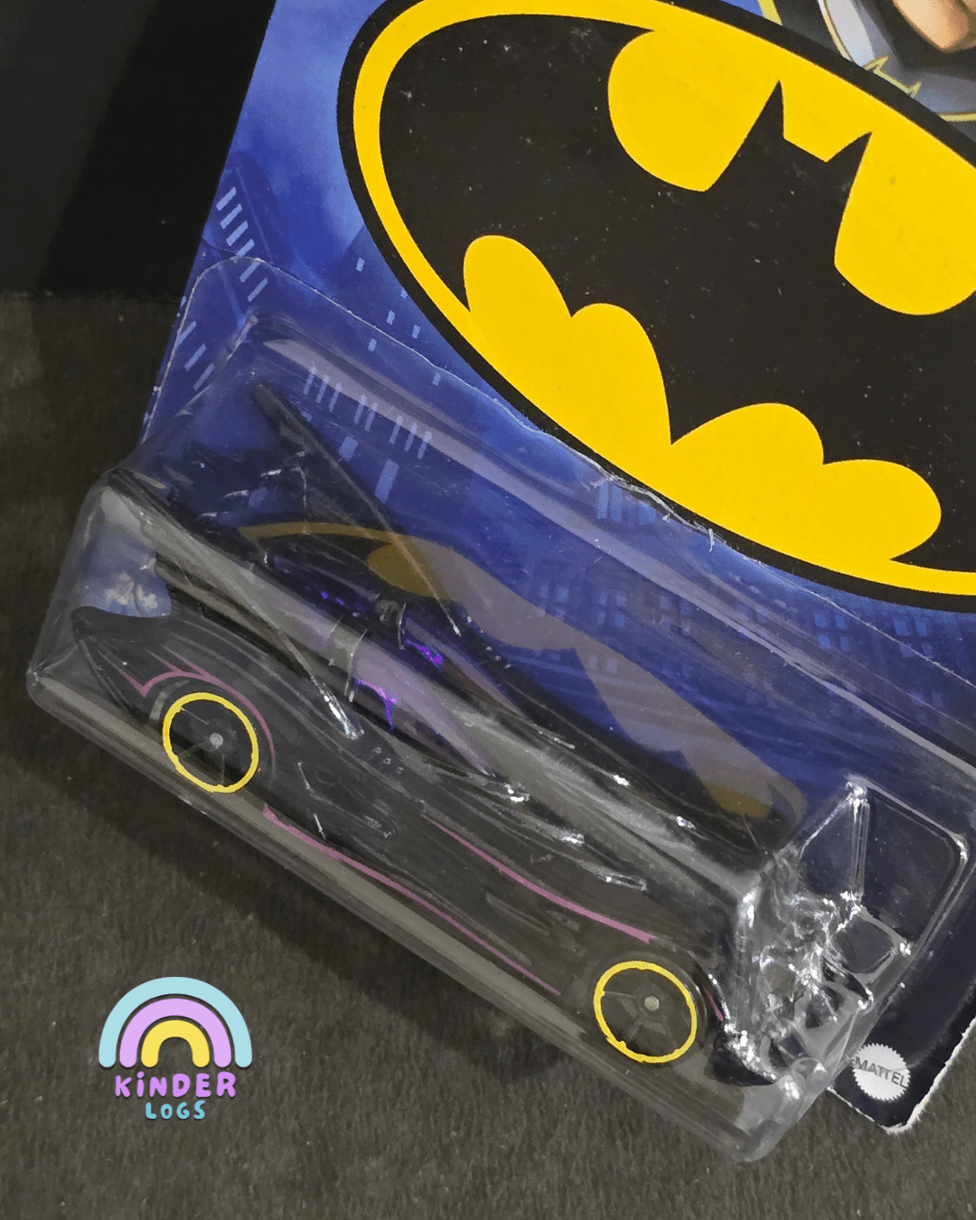 Hot Wheels DC Batman Batmobile - Blue Card (Imported) - Kinder Logs
