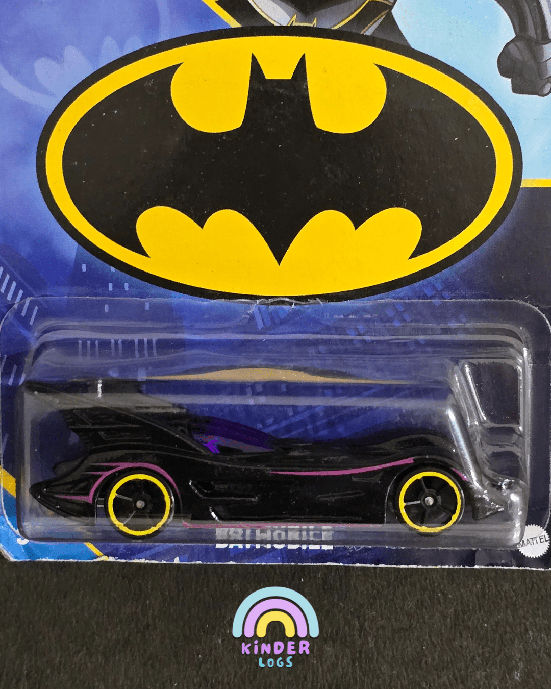 Hot Wheels DC Batman Batmobile - Blue Card (Imported) - Kinder Logs