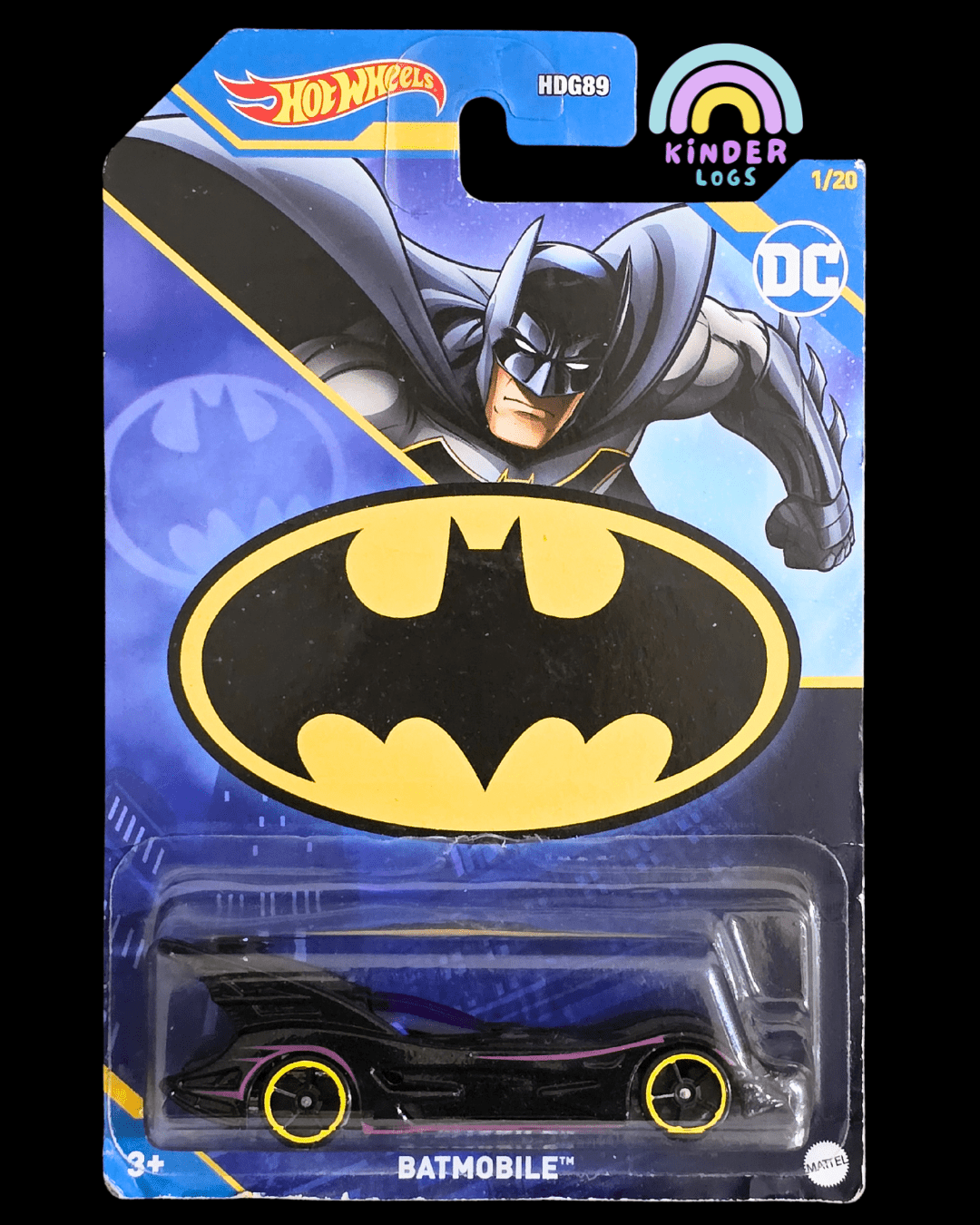 Hot Wheels DC Batman Batmobile - Blue Card (Imported) - Kinder Logs
