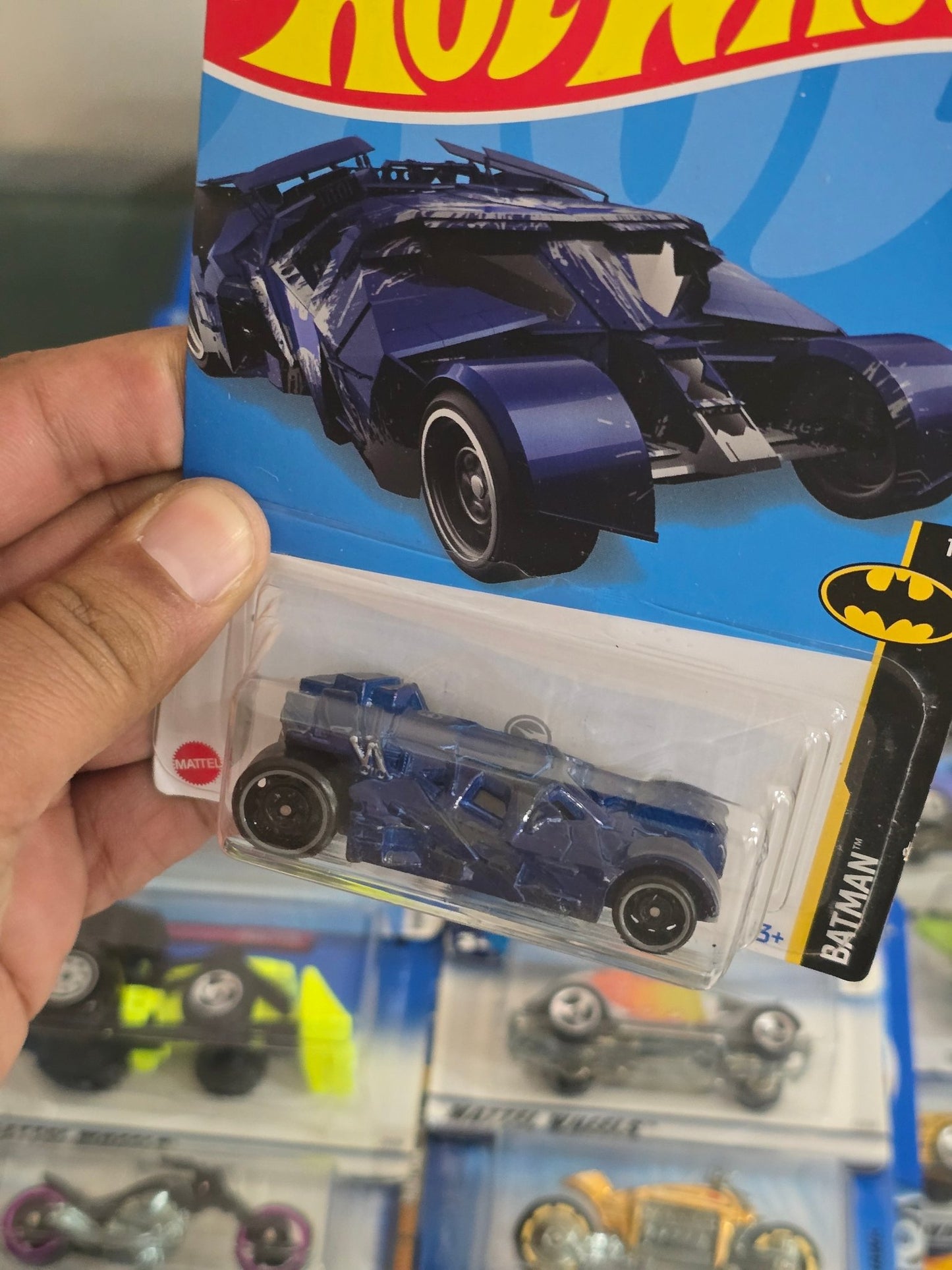 Hot Wheels DC Batman 'The Dark Knight Trilogy' Batmobile - Kinder Logs