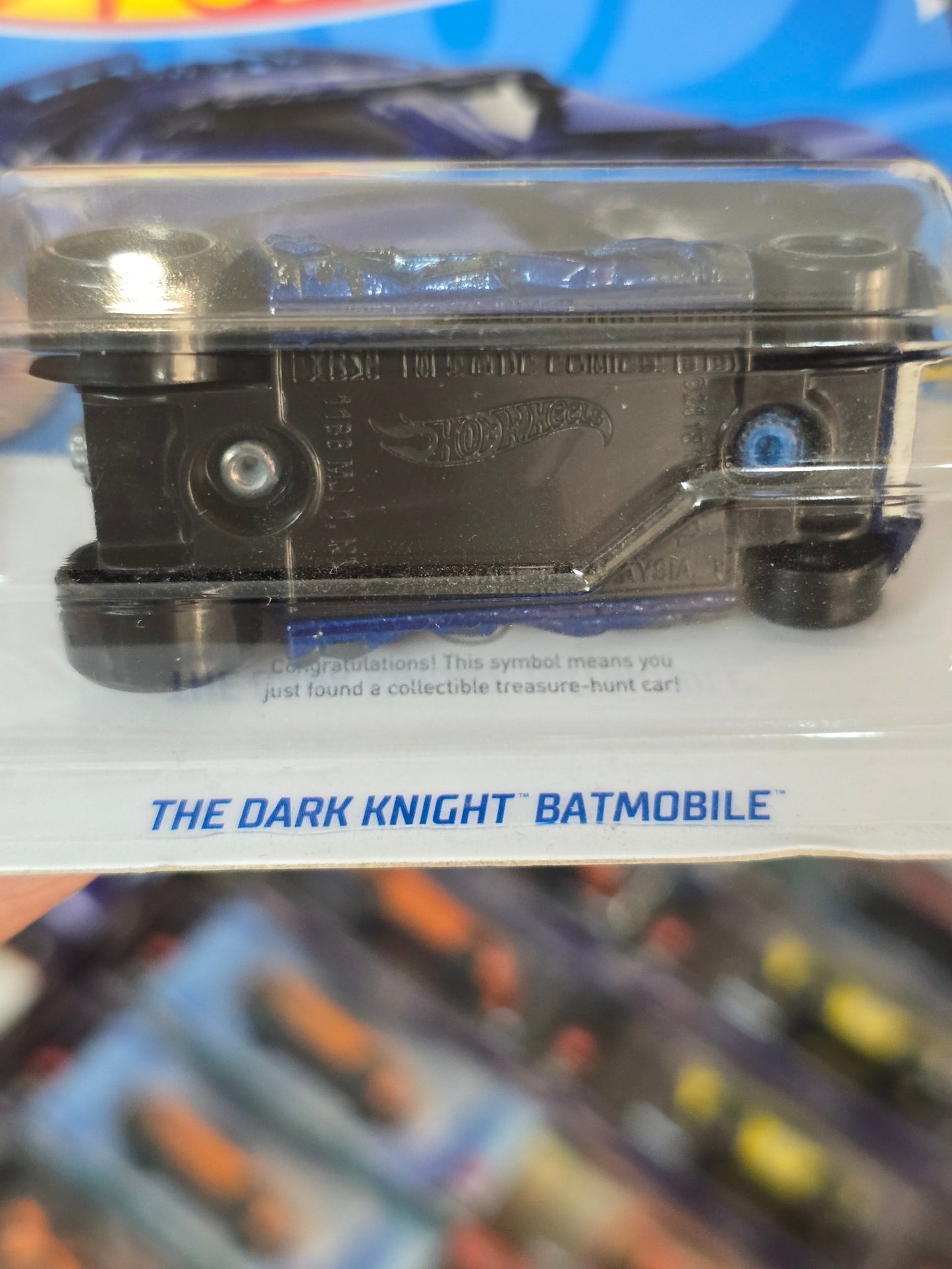 Hot Wheels DC Batman 'The Dark Knight Trilogy' Batmobile (Treasure Hunt) - Kinder Logs