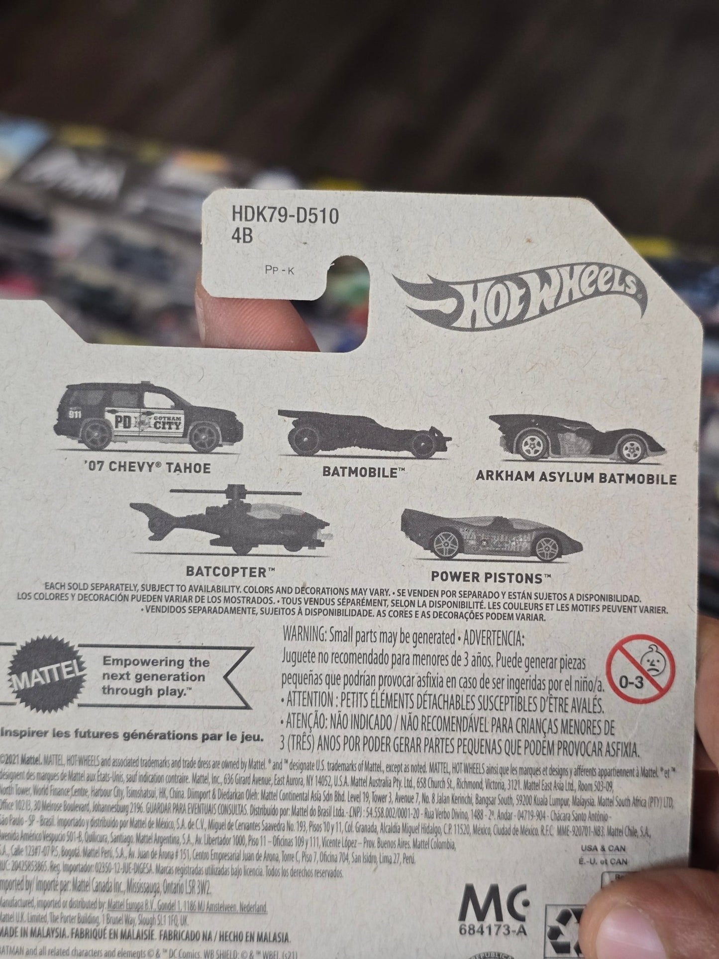 Hot Wheels DC Batmobile - Superman Batman Series (Imported) - Kinder Logs
