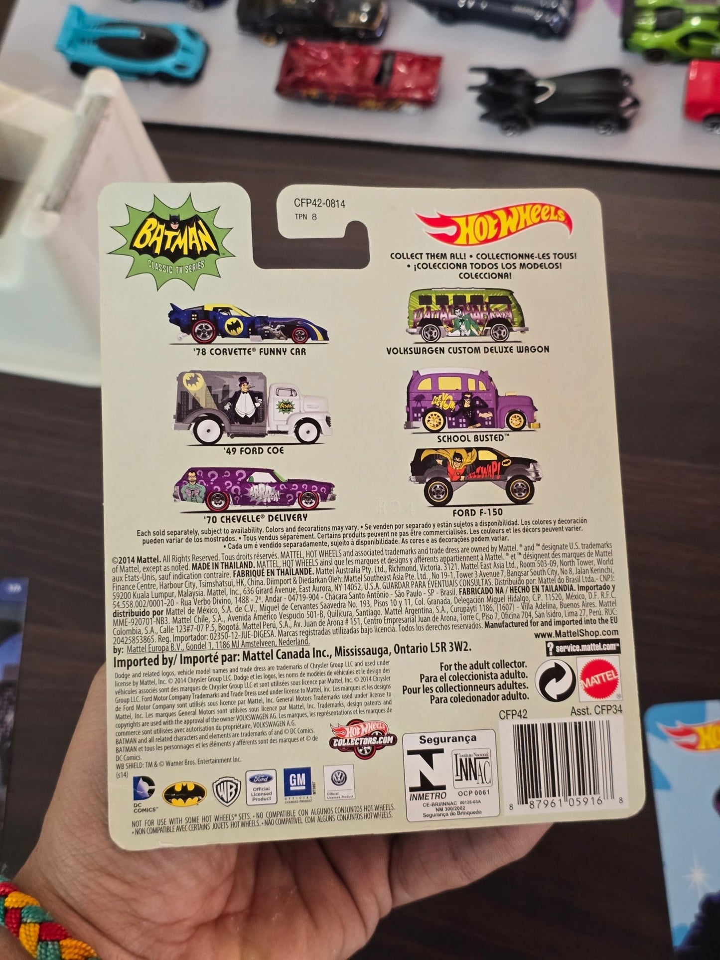 Hot Wheels DC Comics Batman 1978 Corvette Funny Car (Imported) - Kinder Logs
