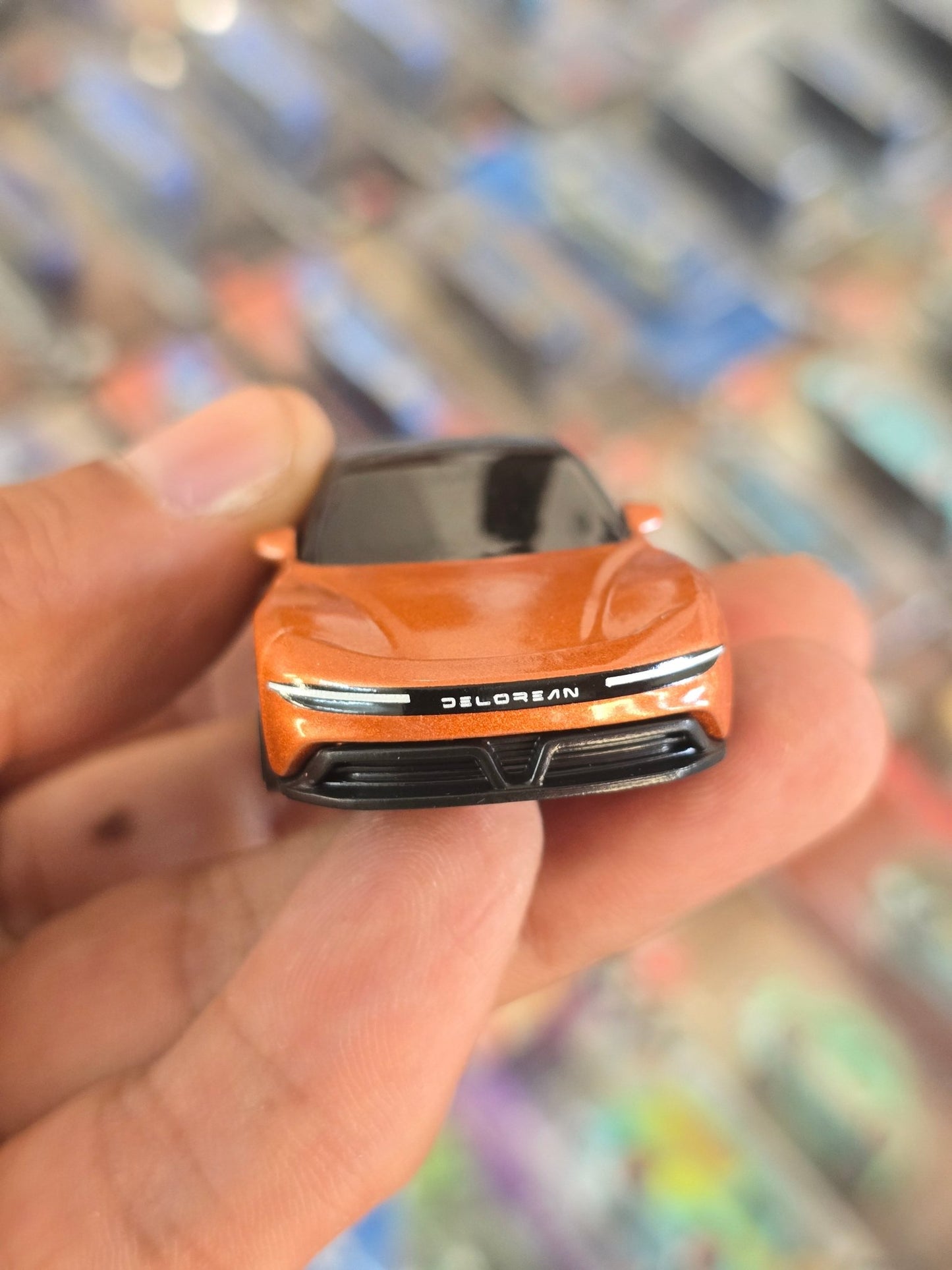 Hot Wheels DeLorean Alphas 5 - Orange (Uncarded) - Kinder Logs