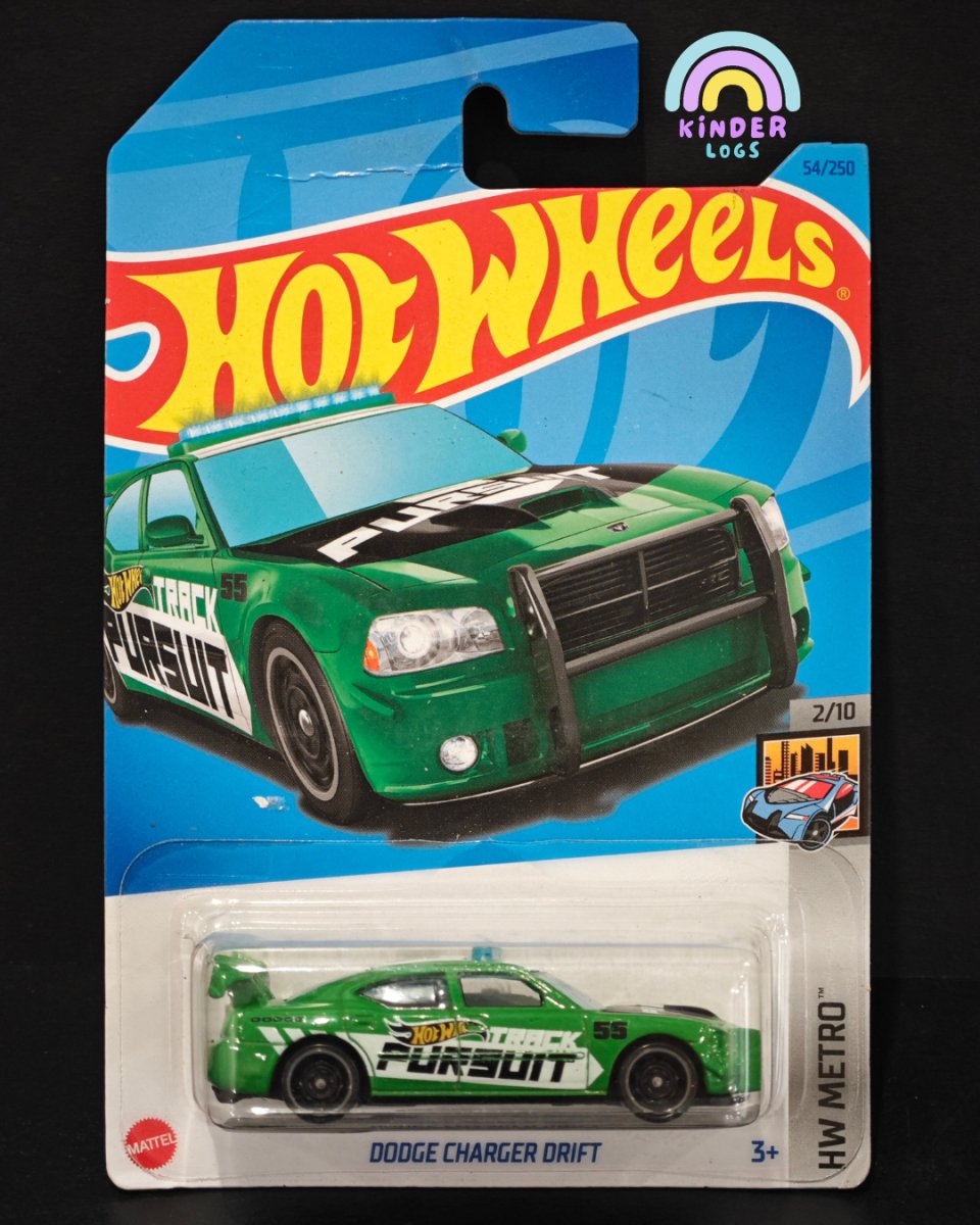 Hot Wheels Dodge Charger Drift Pursuit Car - Kinder Logs