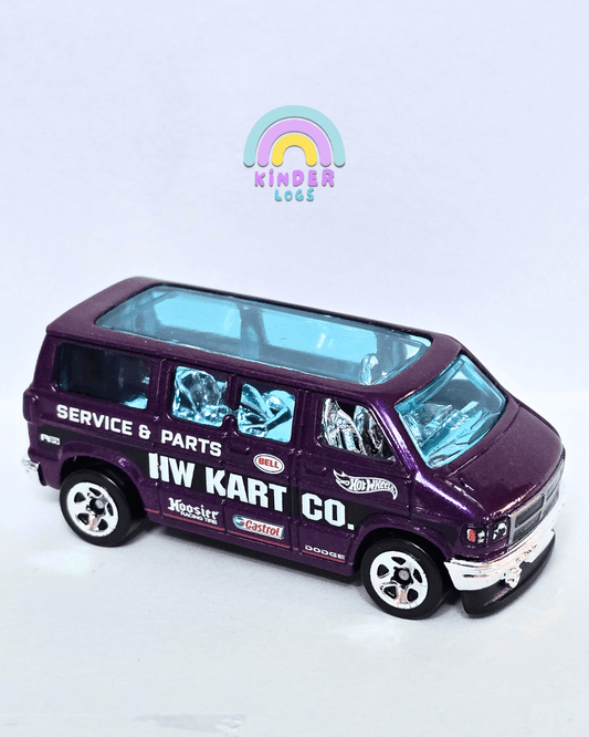 Hot Wheels Dodge Van - Dark Purple (Uncarded - New) - Kinder Logs