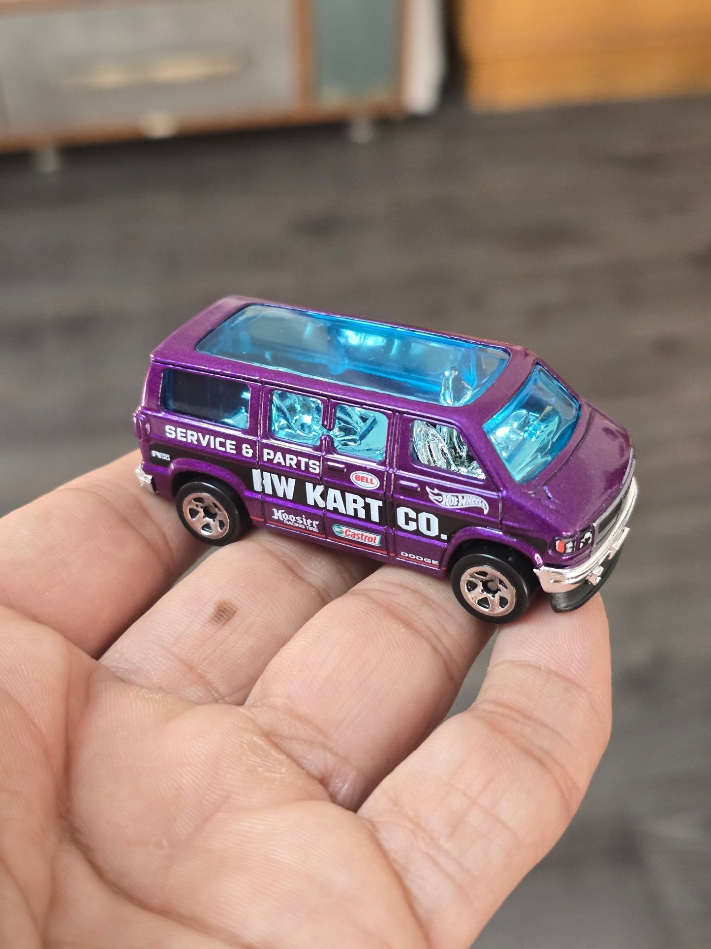 Hot Wheels Dodge Van - Dark Purple (Uncarded - New) - Kinder Logs