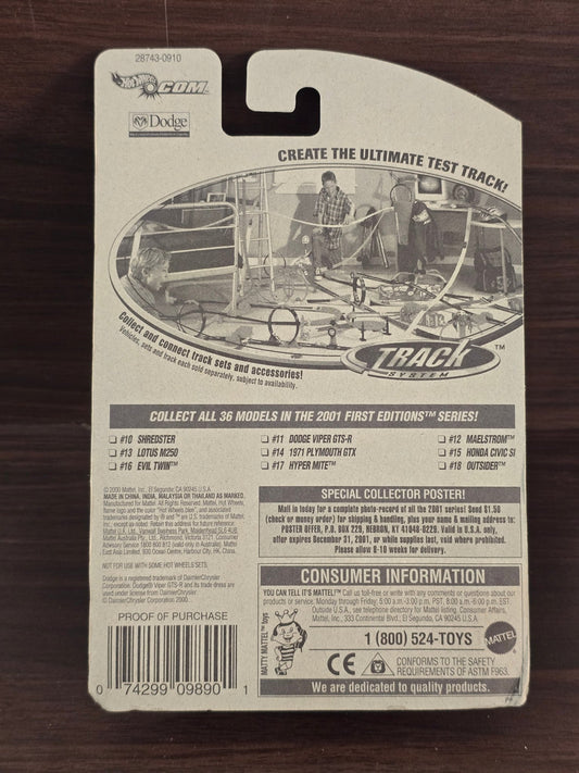 Hot Wheels Dodge Viper GTS - R - Collector No. 023 (2000 Imported Card) - Kinder Logs