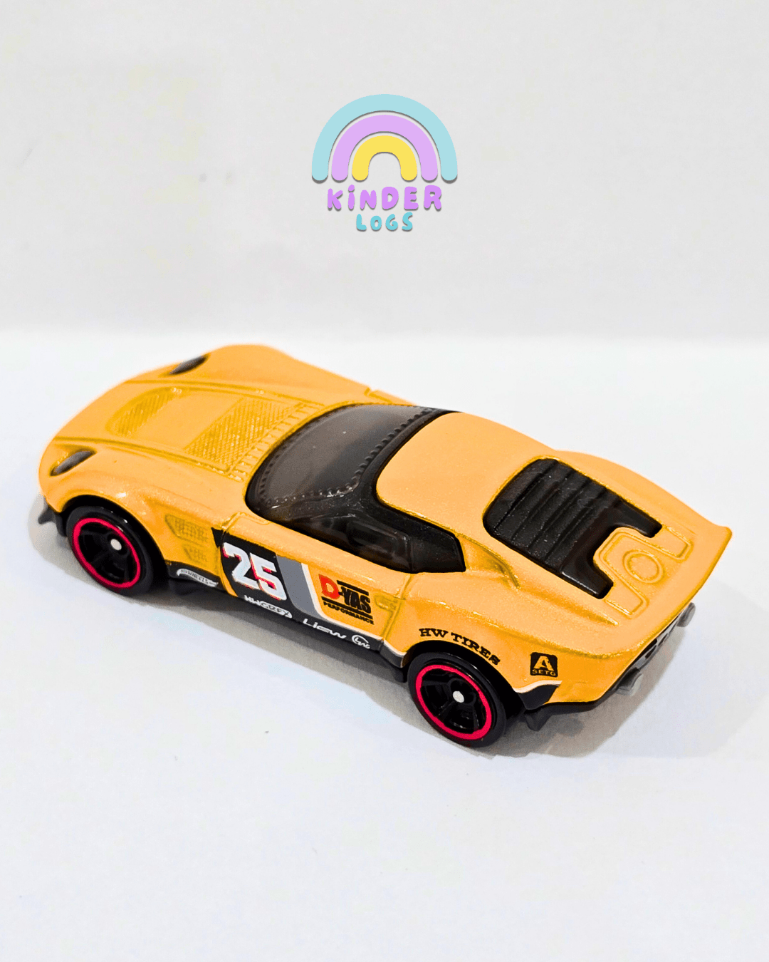 Hot Wheels El Segundo Coupe - Orangish Yellow (Uncarded) - Kinder Logs
